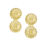 Gold Connie Double Concho Earring