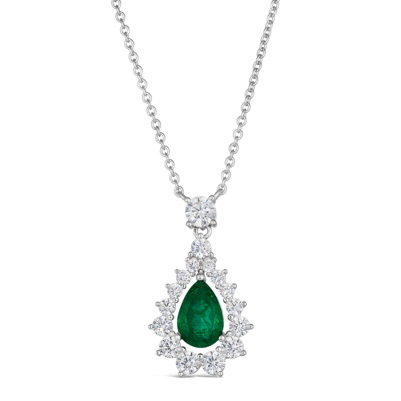 Elizabeth 48 Necklace - Emerald Green