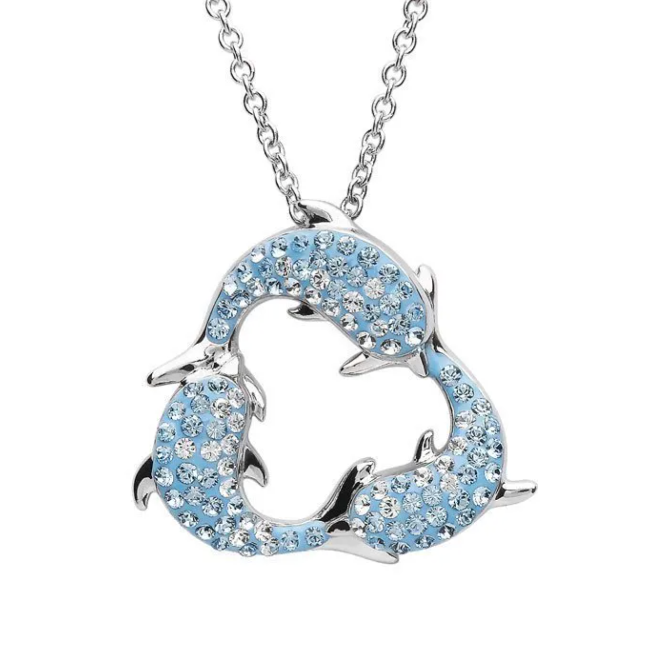 Crystal dolphin deals necklace