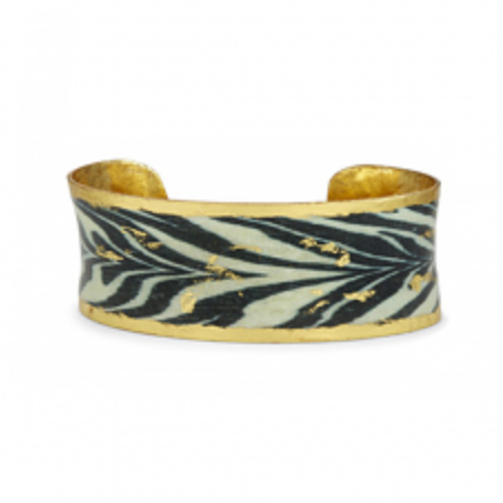 Zebra Evocateur Gold .75 Cuff Bracelet