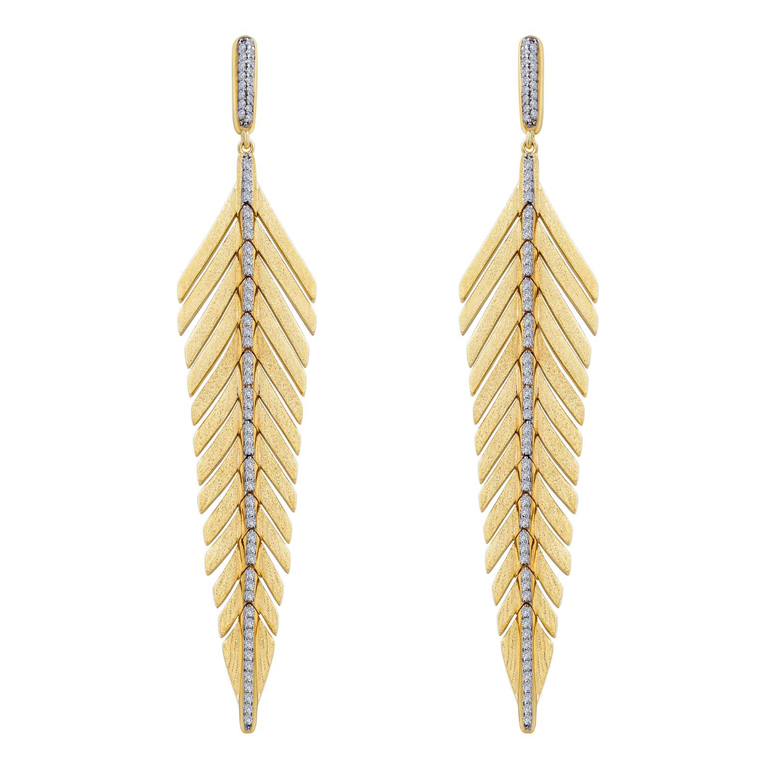 Feather 2025 hanging earrings
