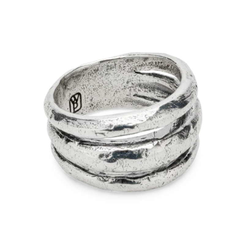 Sterling Silver Alliteration Ring