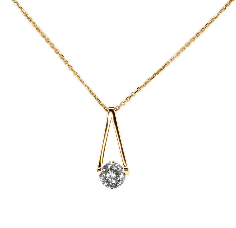 Jada S.S. .925 Small Gold Basket Necklace
