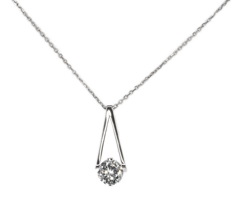 Jada S.S. .925 Small Silver Basket Necklace