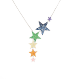 Dana Multi Colored Star Necklace