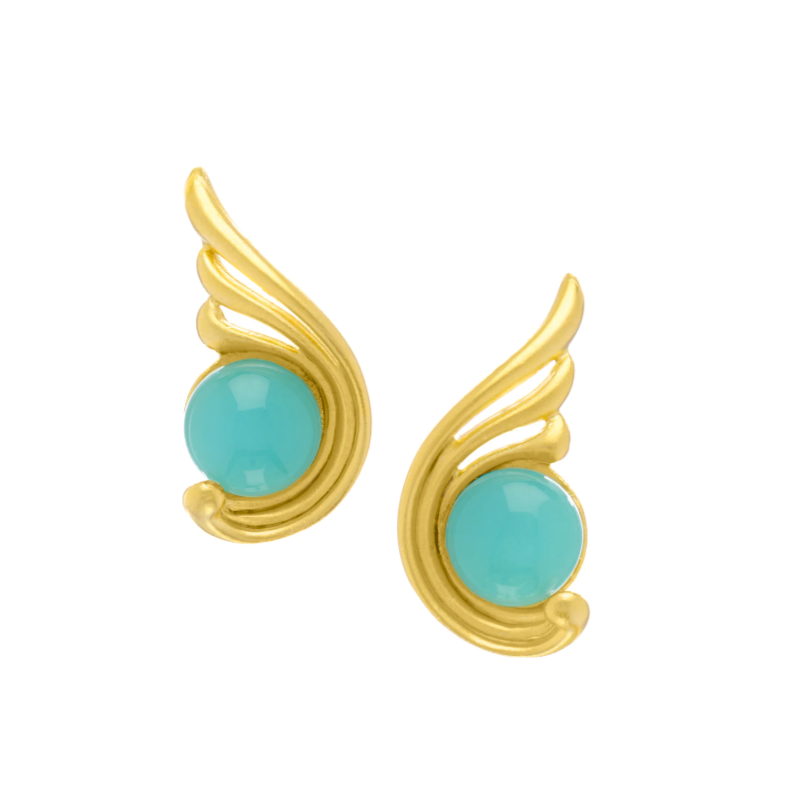 Villa Artemis Aqua Stud Earring