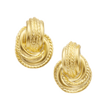 Door Knocker Knot Stud Earring