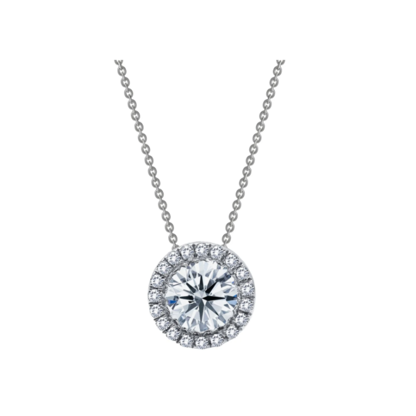 1.03 CTW Halo Necklace