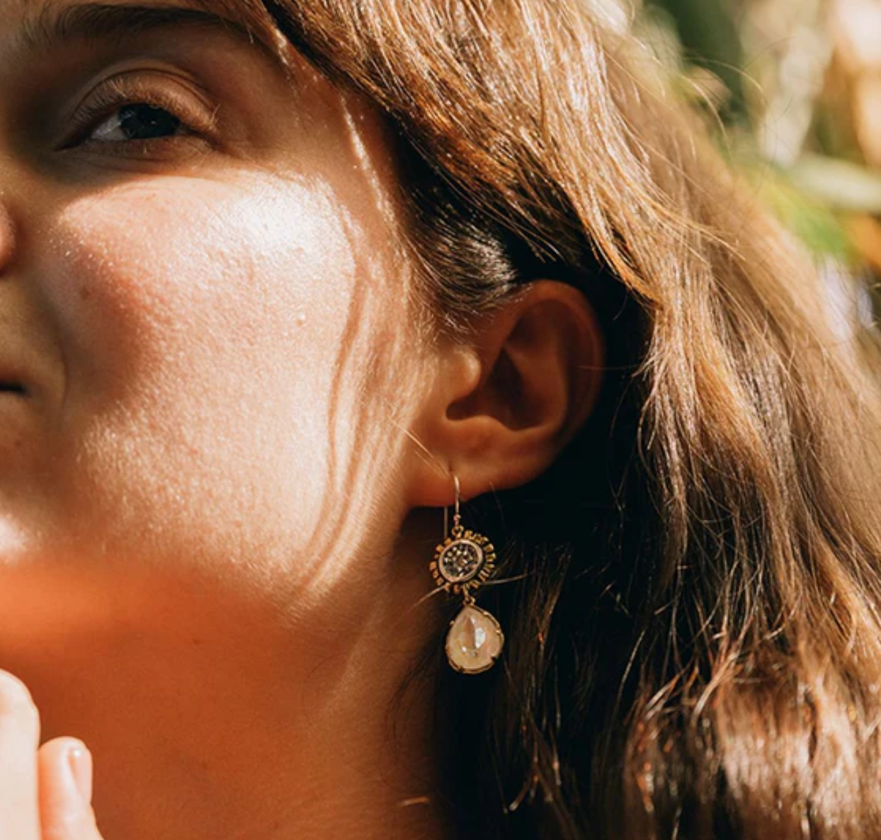 Kristal Be the Light Pear Drop Earrings - Grace – DanaTyler Kristal Be the Light Pear Drop Earrings - Grace – DanaTyler