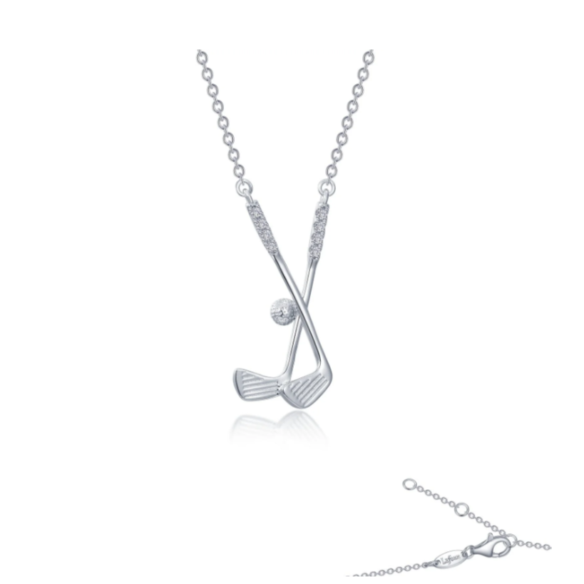 Golf Clubs Necklace