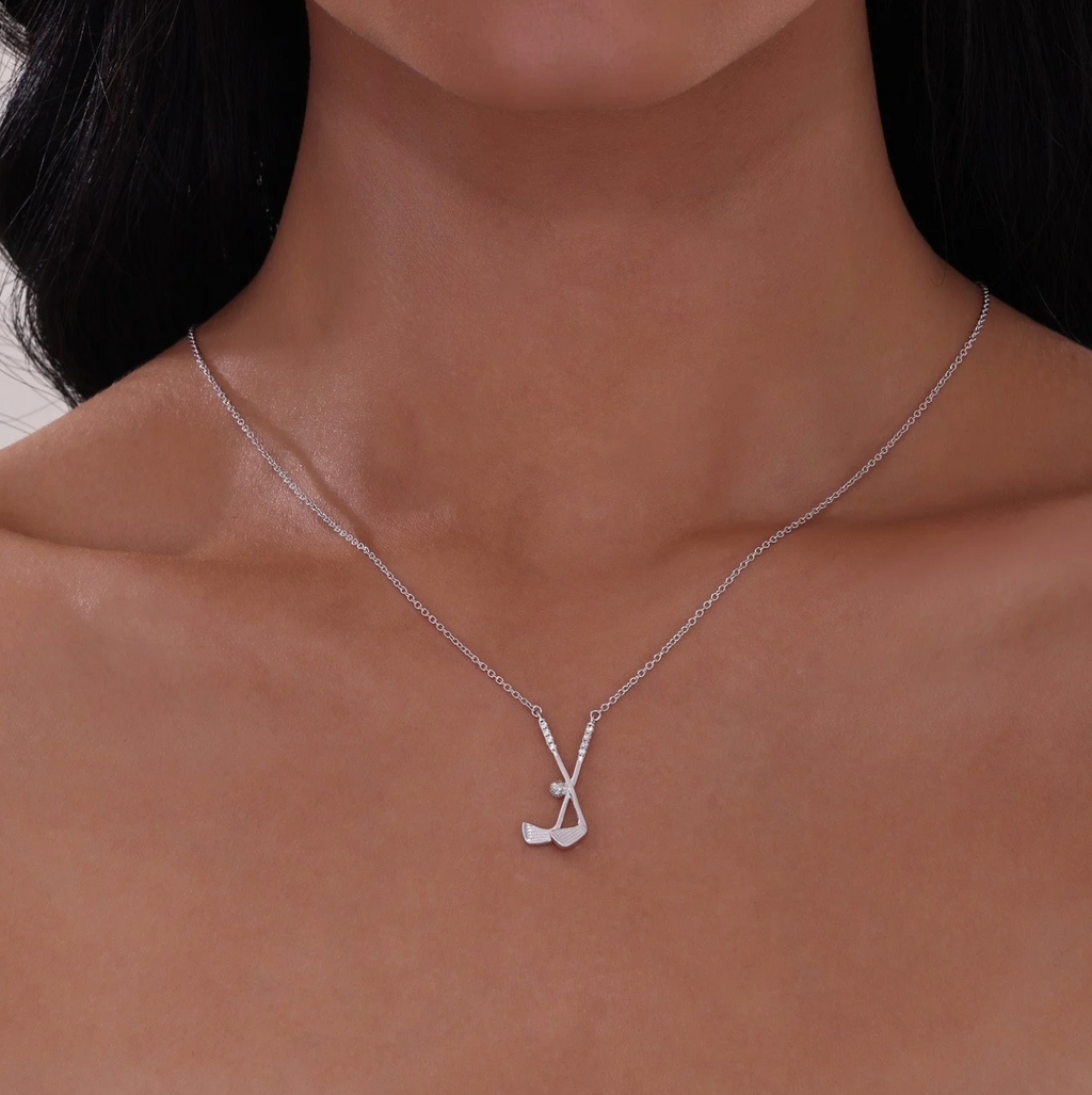 Golf Clubs Necklace