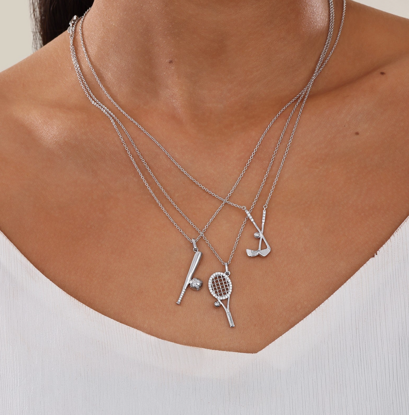 Golf Clubs Necklace
