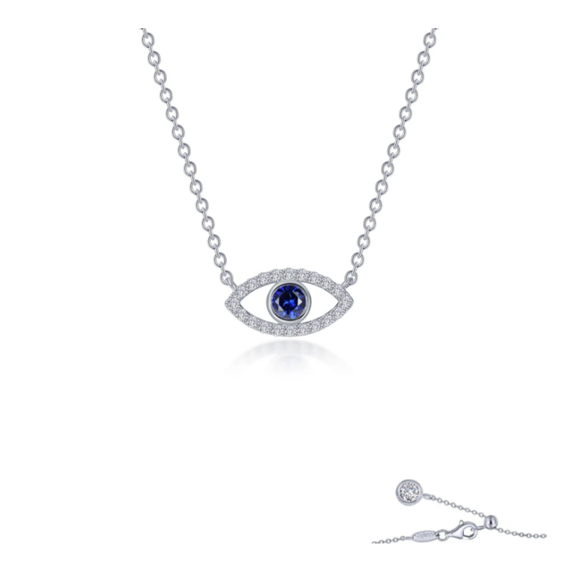0.62 CTW Evil Eye Necklace