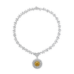 Royal Carina Statement Necklace - Canary Yellow