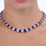 Victoria 25 Sapphire Blue Necklace
