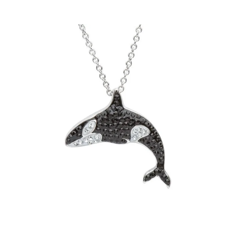 Ocean S.S. .925 Whale Crystal Necklace
