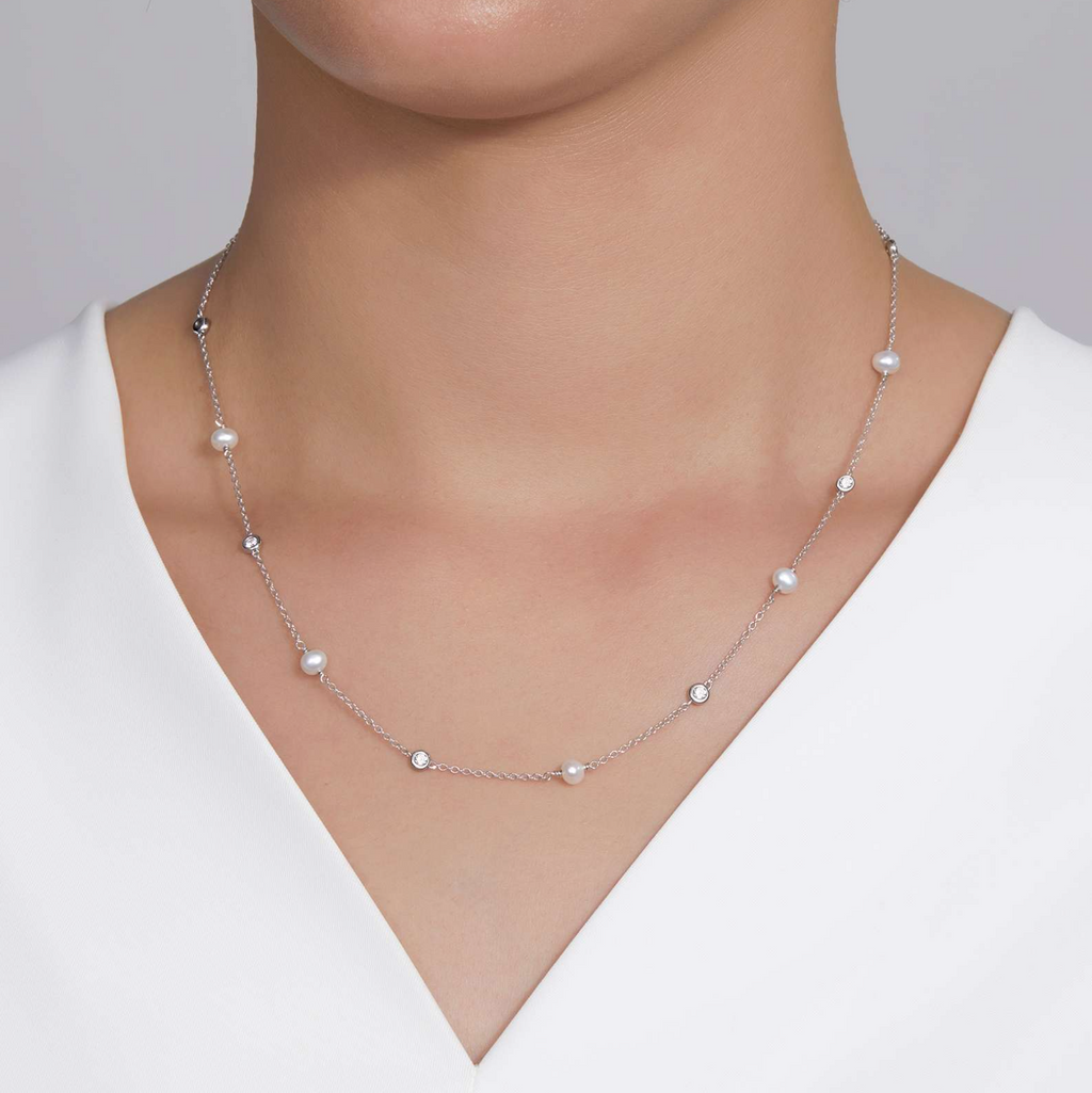 0.43 Cultured Freshwater Pearl Necklace