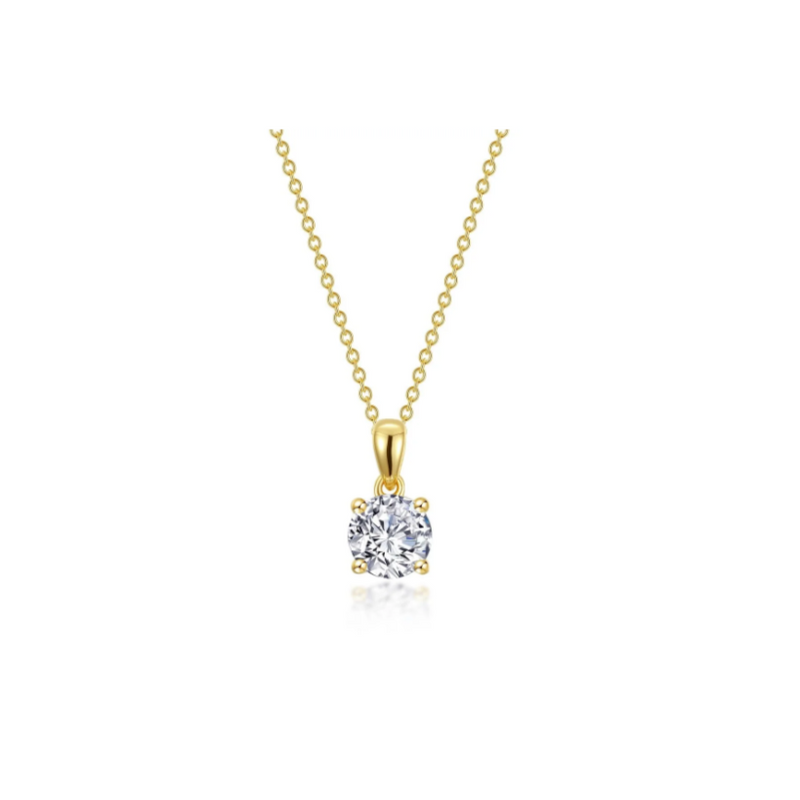 0.65 CTW 4-Prong Solitaire Necklace