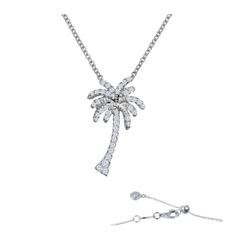 Small Pave Palm Tree Necklace