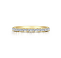 Baguette Half-Eternity Gold Band