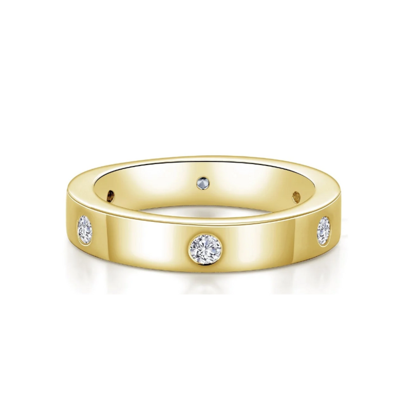 Invisible Set Gold Eternity Band