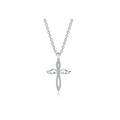 0.74 CTW Angel Cross Necklace