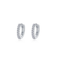 10mm Huggie Silver Hoop Earrings