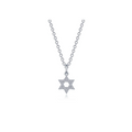 0.55 CTW Star of David Necklace