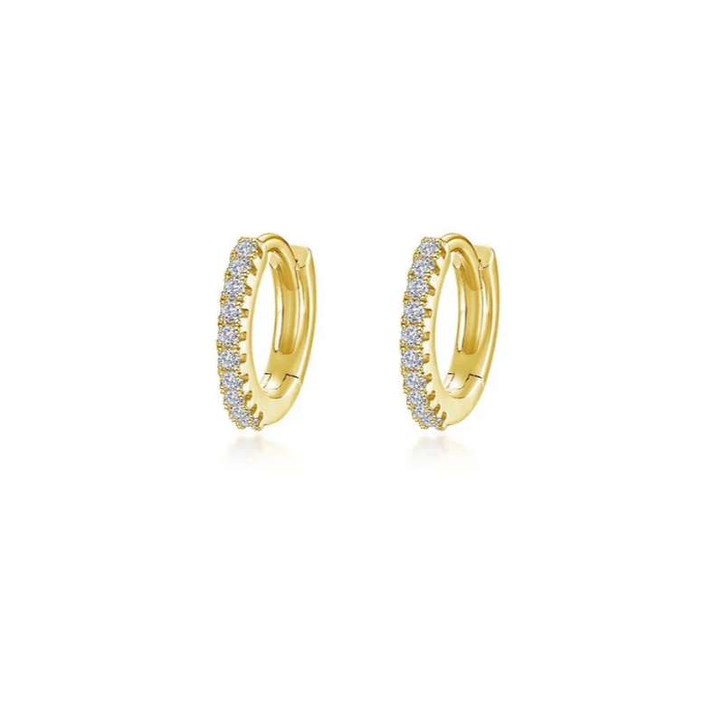 25mm High Polised Hoop Earrings