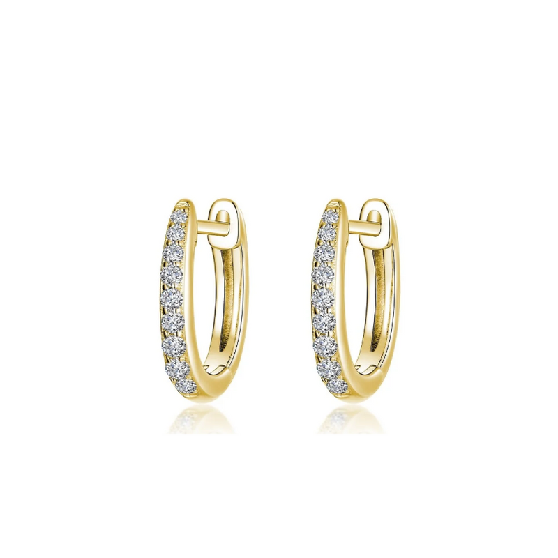 Dainty Huggie Gold Hoop Earrings