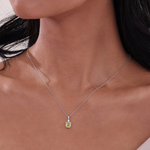 0.91 CTW Canary Drop Necklace