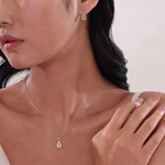 0.91 CTW Canary Drop Necklace