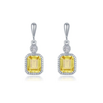 1.82 CTW Canary Drop Earrings