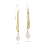 Ode To A Pearl Single Drop Earrings 1.95in