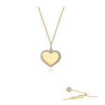 Fancy Heart Pendant Necklace