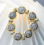 Kristal Multi Dome Cascade Bracelet 7.25in