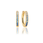 Blue Gradient CZ Ellera Medio Earrings