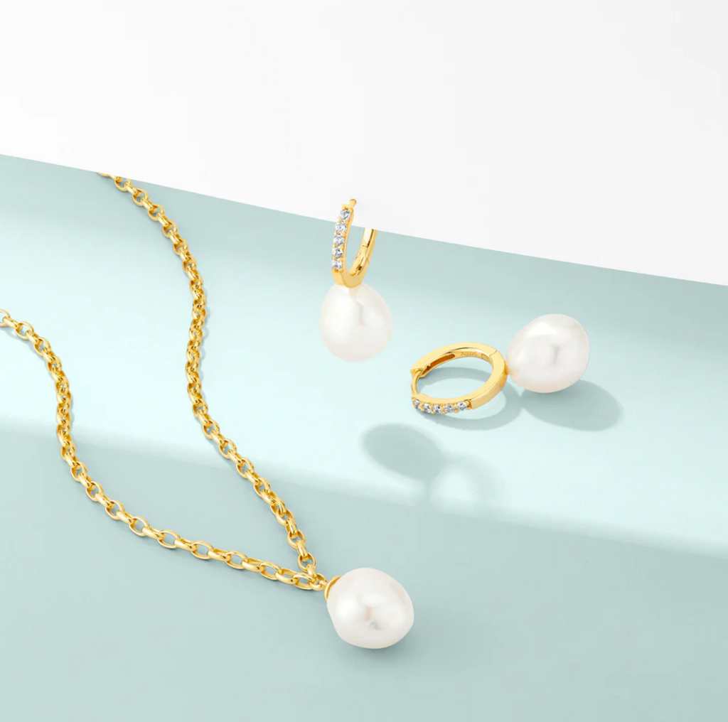 Gold Pearl Padua Uno Necklace