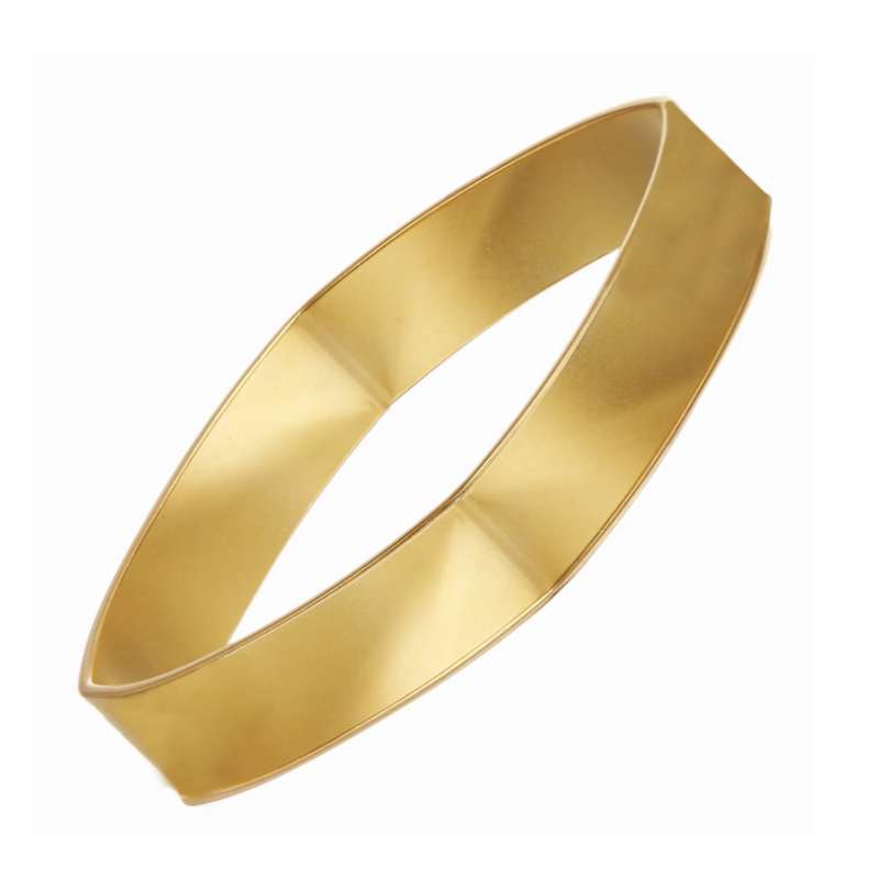 "Kaufman" Smooth Square Bangle Bracelet