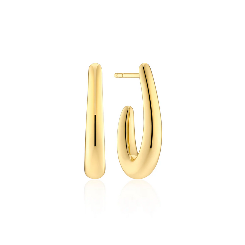 Gold Goccia Pianura Piccolo Earrings