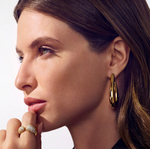 Gold Goccia Pianura Piccolo Earrings