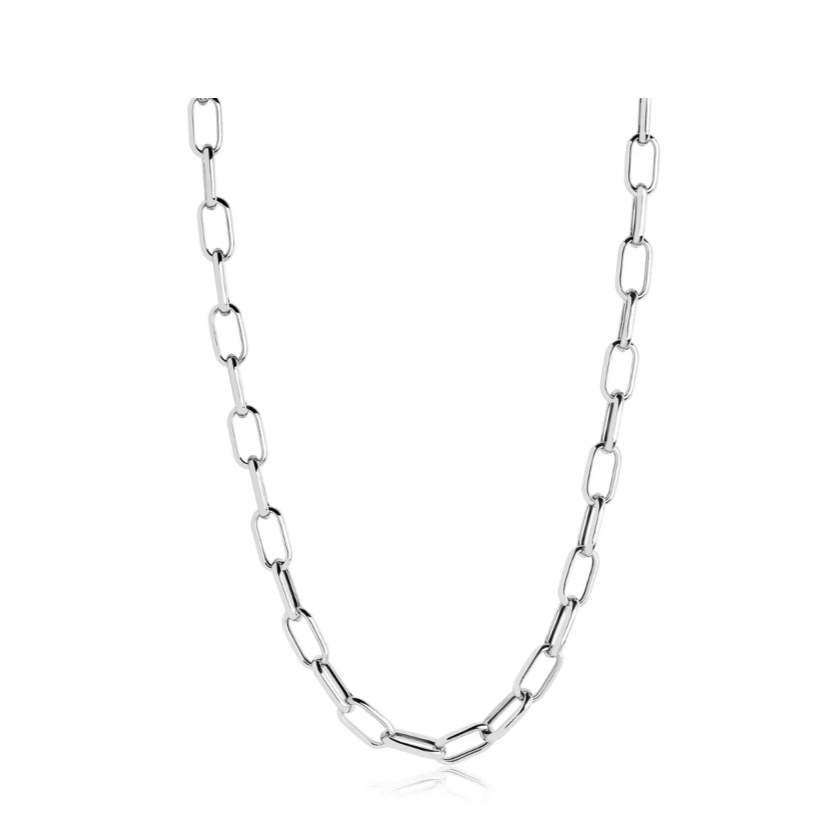 Silver Capri Necklace 17.72"