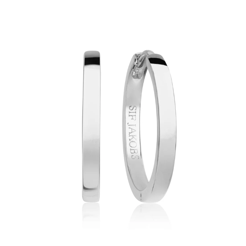 Silver Ellera Pianura Grande Earrings