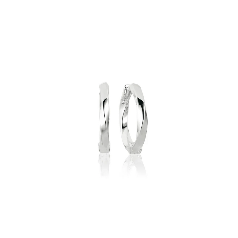 Silver Ferrara Medio Pianura Earrings