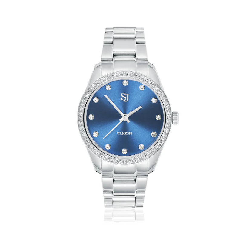 Valeria Blue CZ Watch