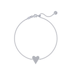 Pave Heart Anklet