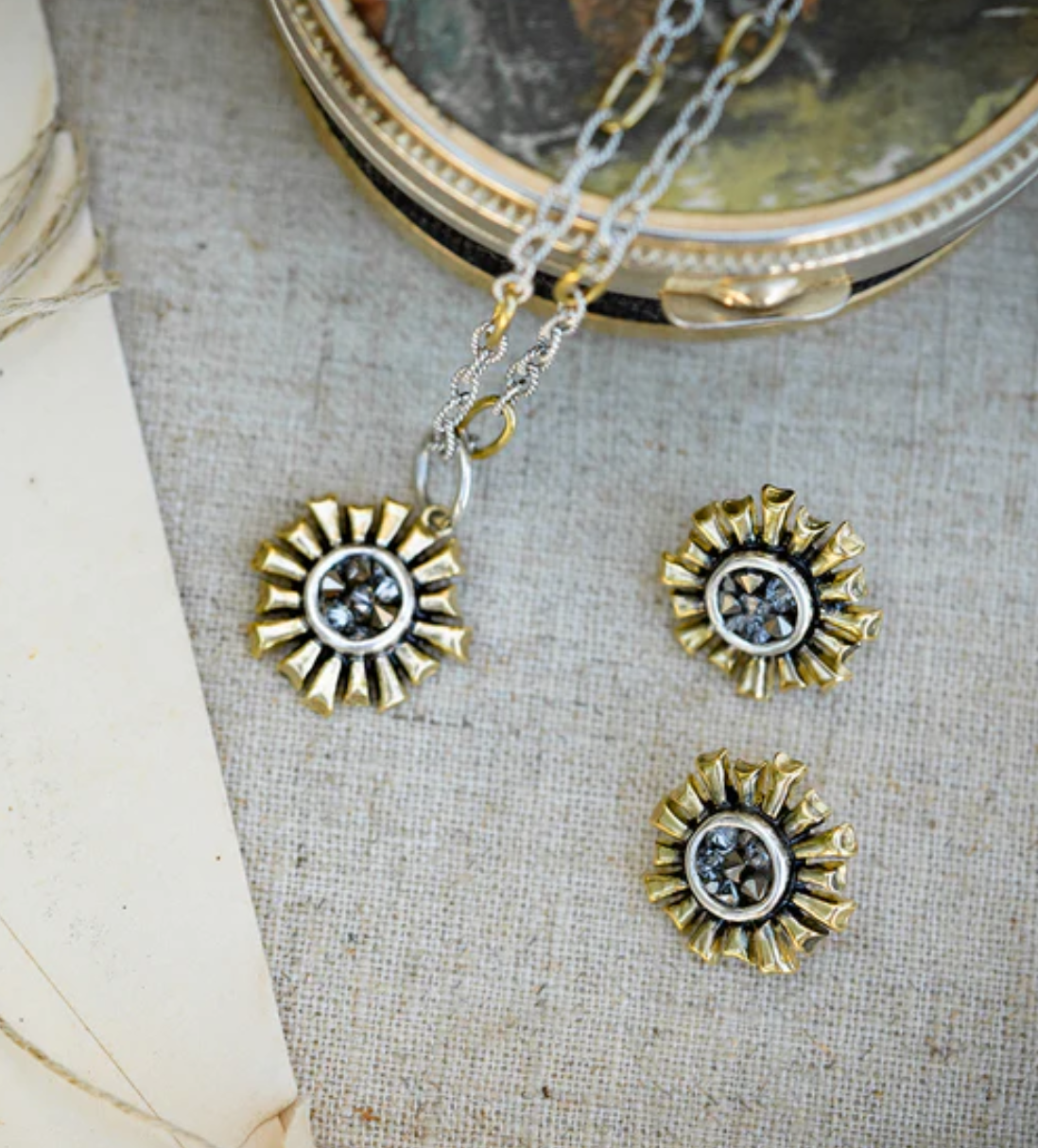 Be The Light Post Earrings .76in