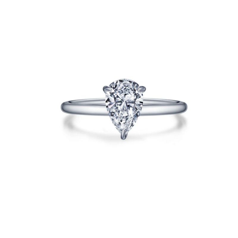 Pear-shaped Solitaire Engagement Ring