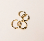 Gold Ferrara Piccolo Pianura Earrings