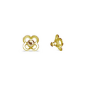 Gold Signature Clover Earring Backing